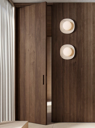 Carrara Cusp Sconce-Neutral Decor