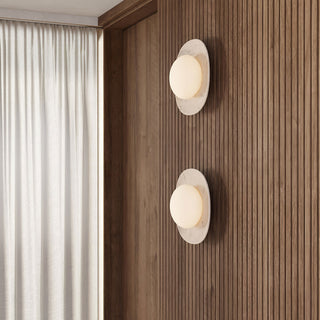 Carrara Cusp Sconce-Neutral Decor