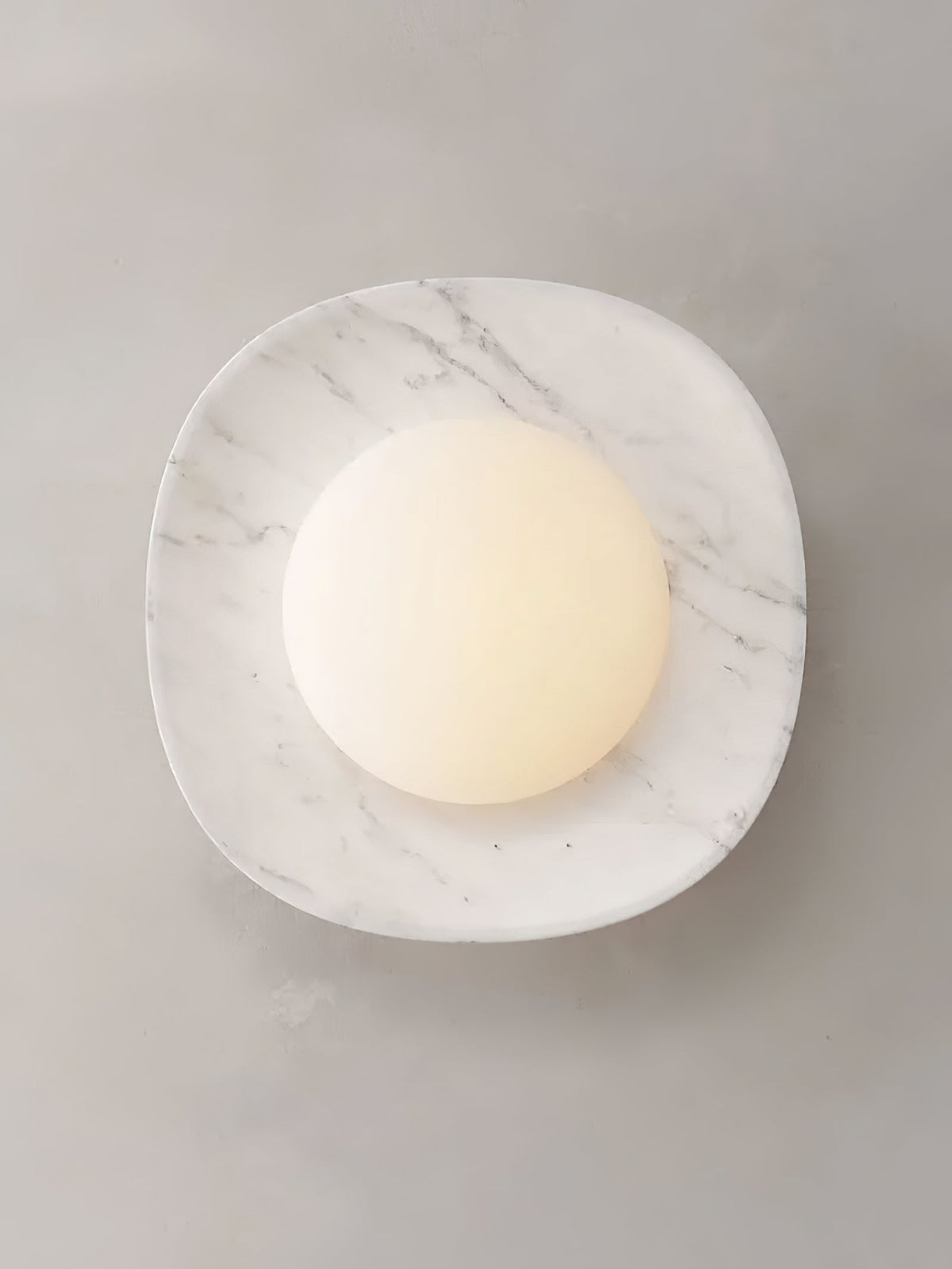 Carrara Cusp Sconce-Neutral Decor