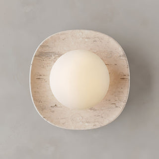 Carrara Cusp Sconce-Neutral Decor