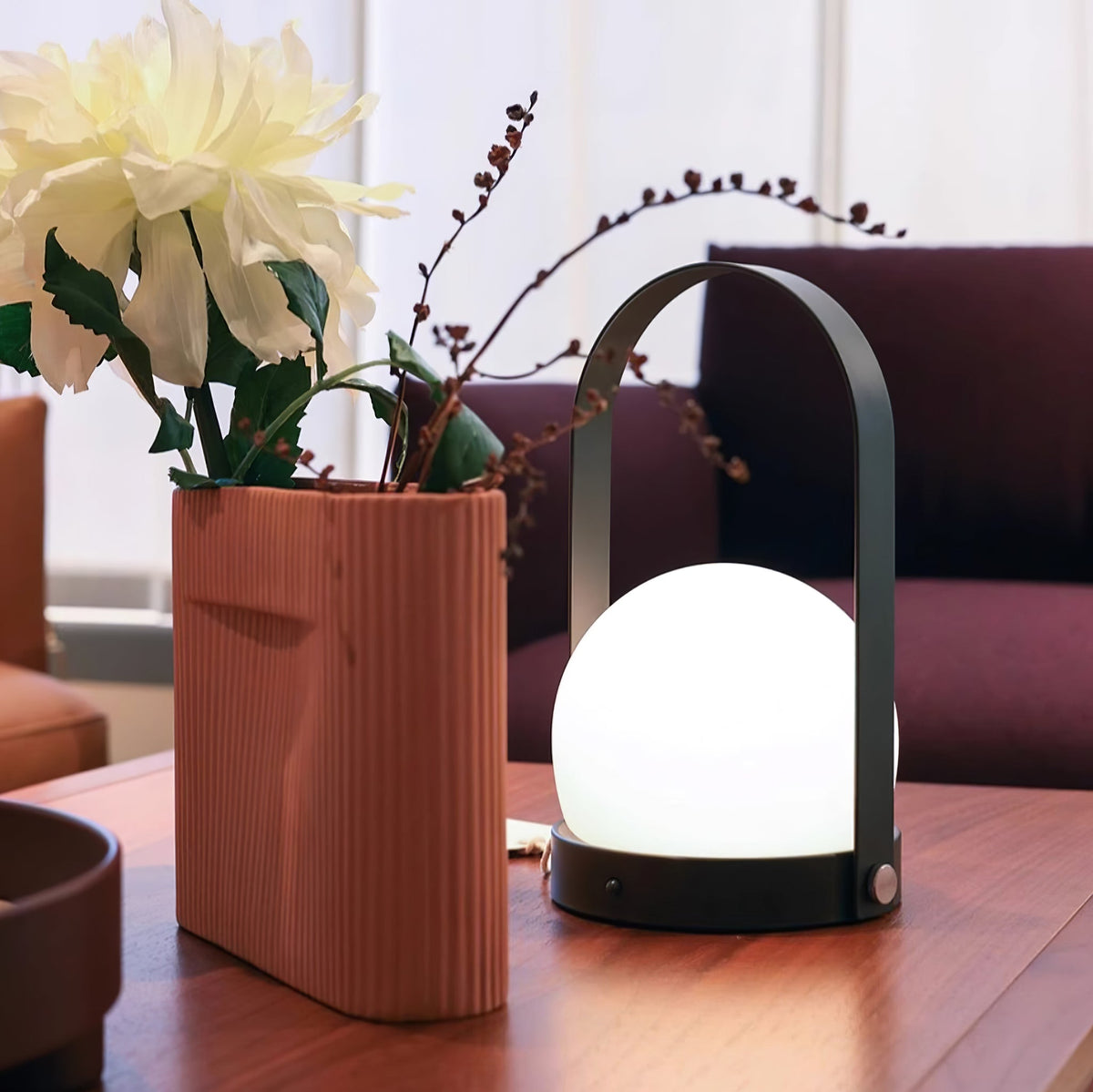 Zenon Lampe de Table en Verre Minimaliste