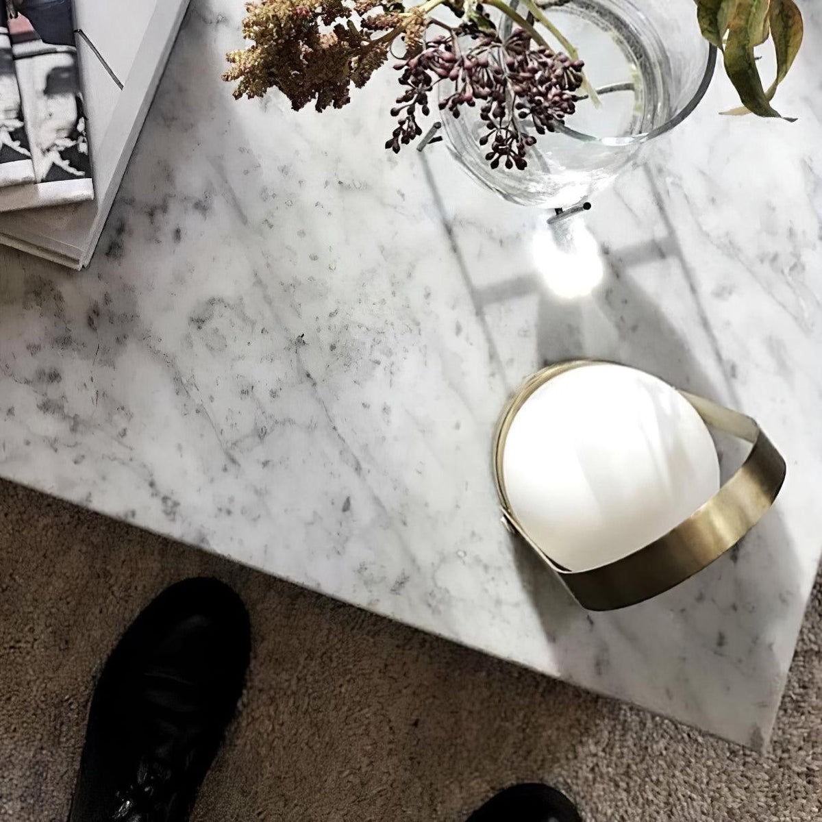 Zenon Lampe de Table en Verre Minimaliste