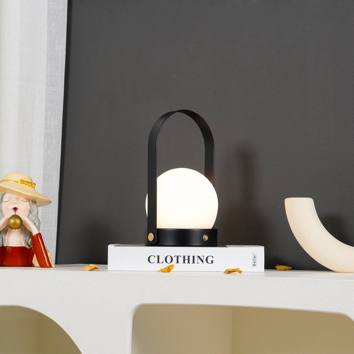 Zenon Lampe de Table en Verre Minimaliste