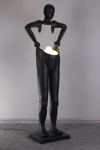 Vamiryra Lampadaire Sculptural Noir