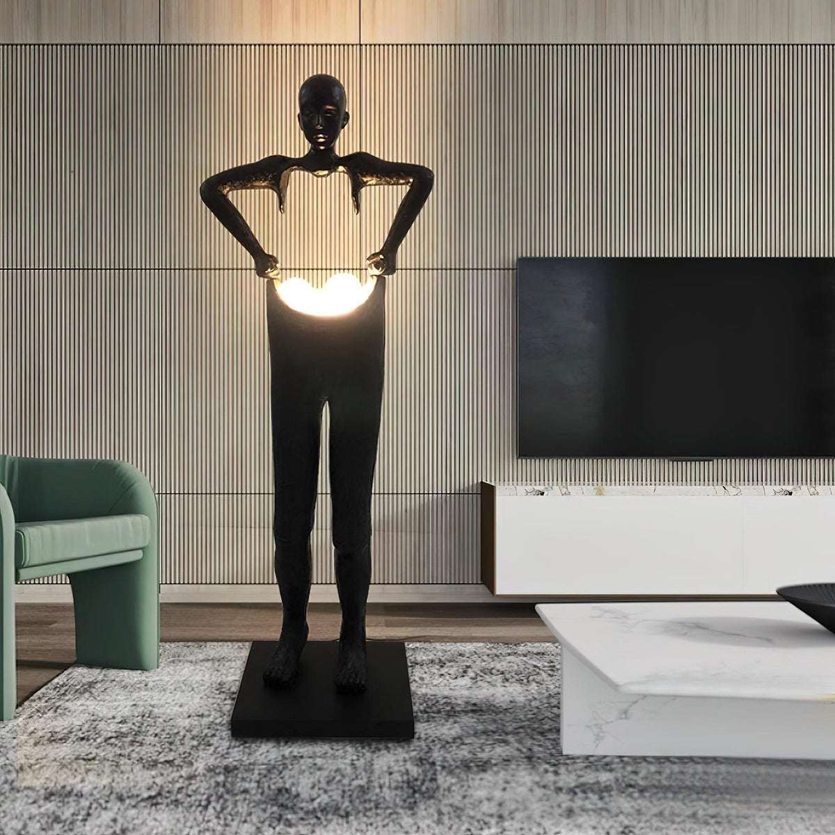 Vamiryra Lampadaire Sculptural Noir