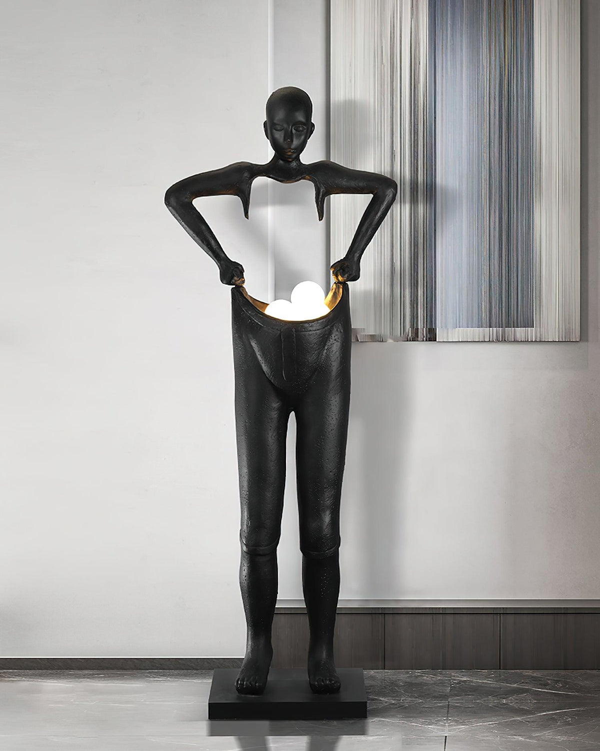 Vamiryra Lampadaire Sculptural Noir