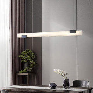 Kaelen Minimaliste Albâtre Linéaire Pendentif Lumière