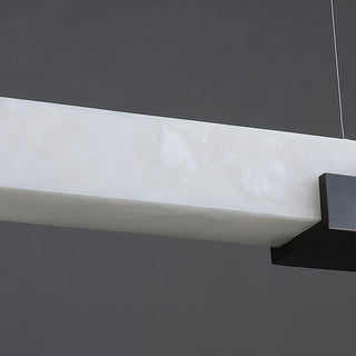 Kaelen Minimaliste Albâtre Linéaire Pendentif Lumière