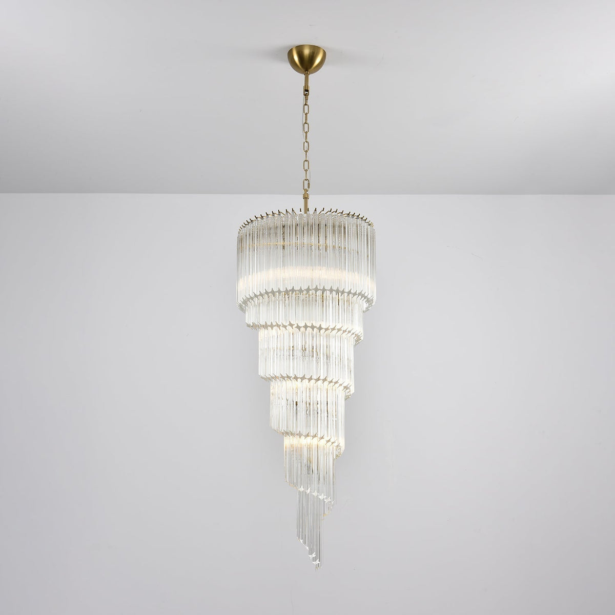 Paisley Lustre Spirale Verre Clair