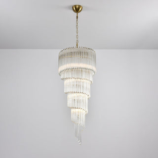 Paisley Lustre Spirale Verre Clair