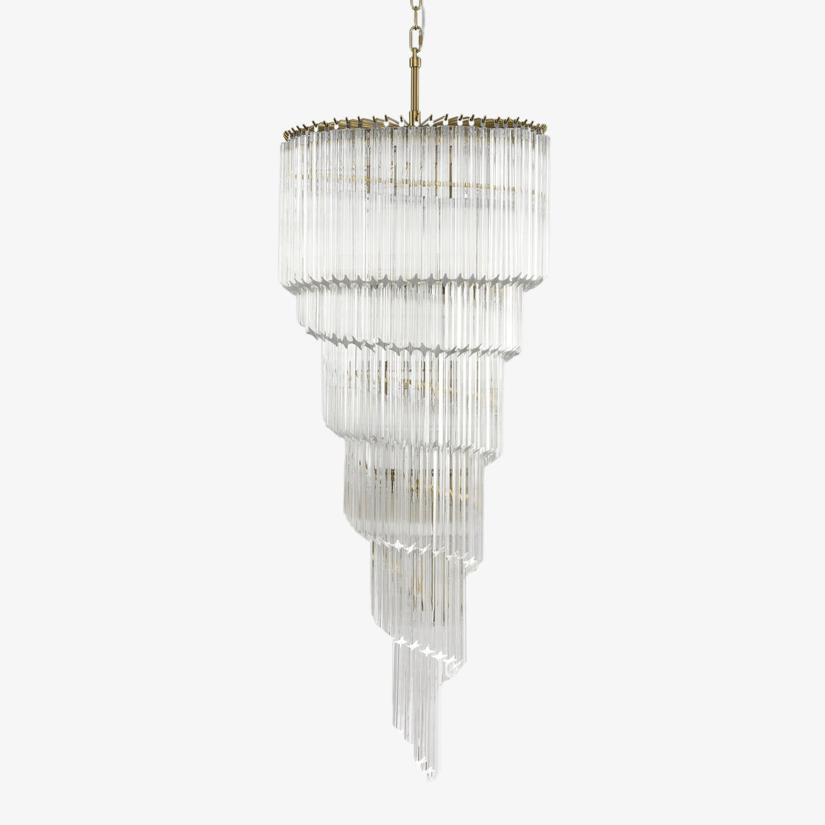 Paisley Lustre Spirale Verre Clair