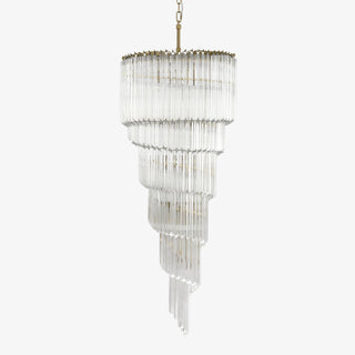Paisley Lustre Spirale Verre Clair
