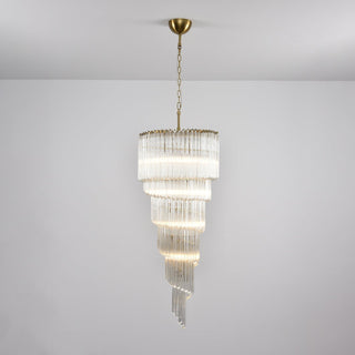 Paisley Lustre Spirale Verre Clair