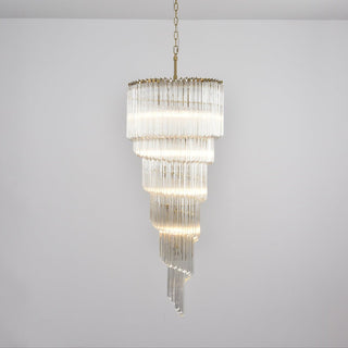 Paisley Lustre Spirale Verre Clair