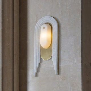Sytalion Applique Murale Élégante en Albâtre en Arc