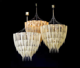 Cascade Aluminum Chain Chandelier-Neutral Decor