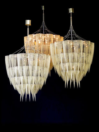 Cascade Aluminum Chain Chandelier-Neutral Decor