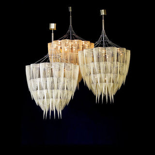 Cascade Aluminum Chain Chandelier-Neutral Decor