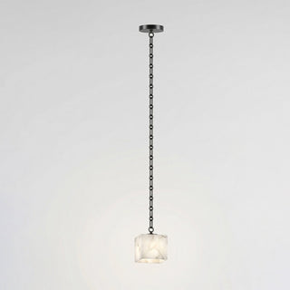 Cascade Chain Cube Chandelier-Neutral Decor
