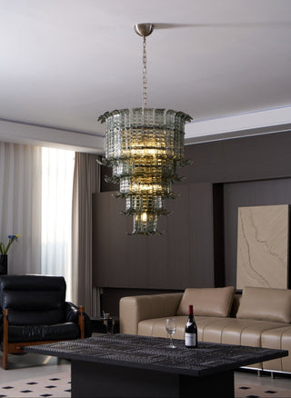 Aurora Lustre Cascade Verre Murano Vintage