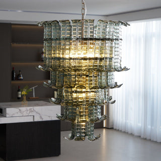 Aurora Lustre Cascade Verre Murano Vintage