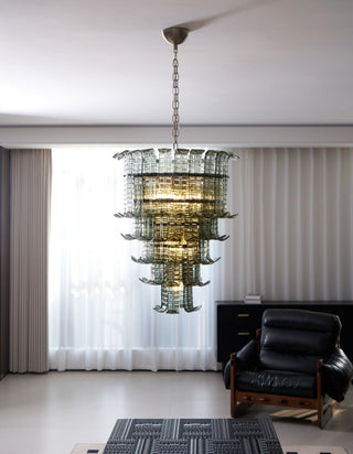 Aurora Lustre Cascade Verre Murano Vintage