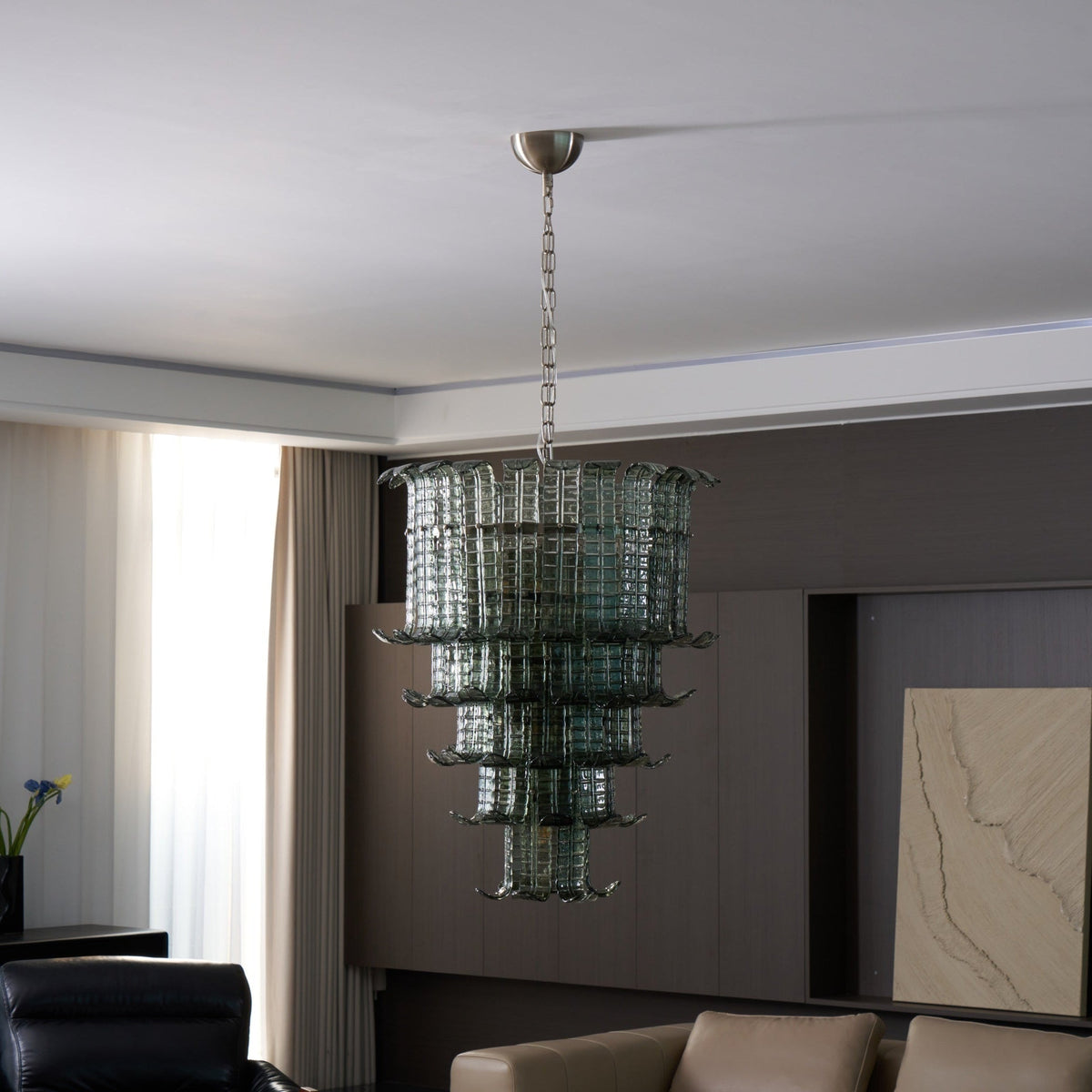 Lauretta Lustre Cascade Verre Murano Vintage