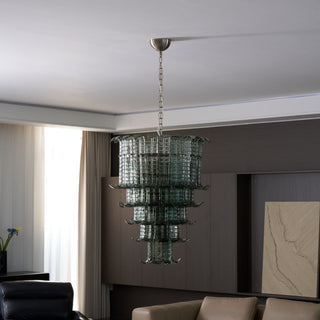 Aurora Lustre Cascade Verre Murano Vintage