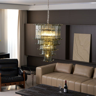 Aurora Lustre Cascade Verre Murano Vintage