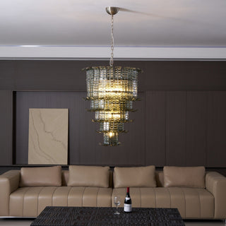 Aurora Lustre Cascade Verre Murano Vintage