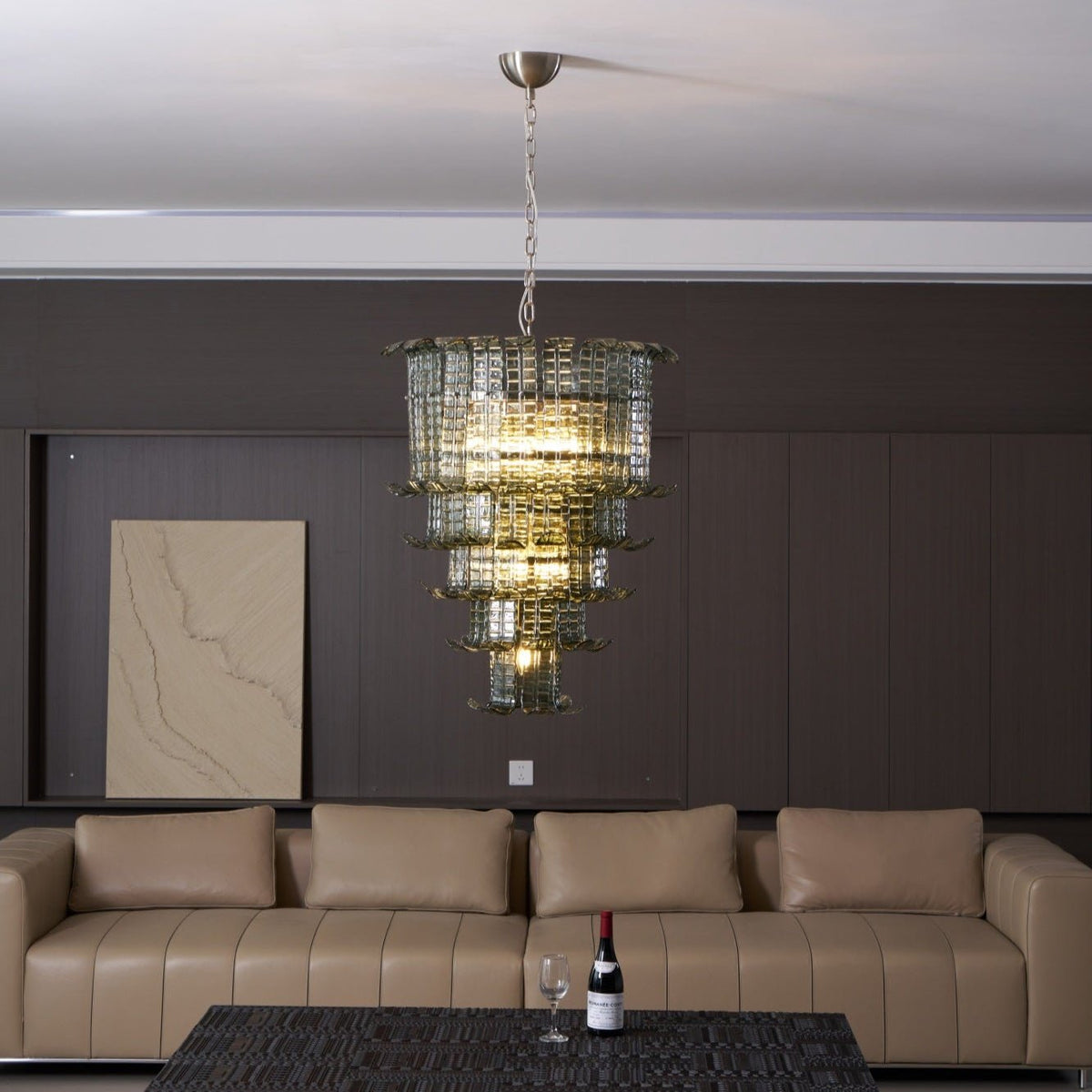 Lauretta Lustre Cascade Verre Murano Vintage