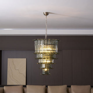 Aurora Lustre Cascade Verre Murano Vintage