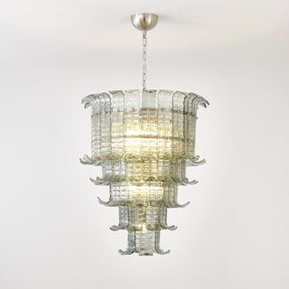 Aurora Lustre Cascade Verre Murano Vintage