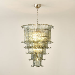 Aurora Lustre Cascade Verre Murano Vintage