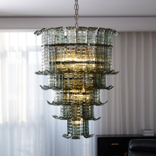 Aurora Lustre Cascade Verre Murano Vintage