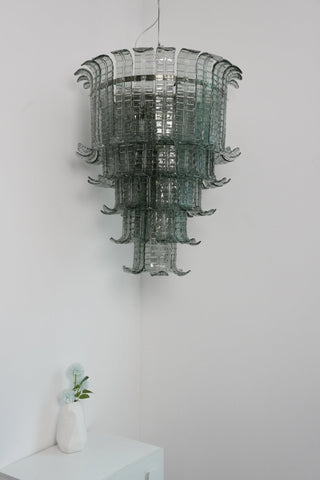 Aurora Lustre Cascade Verre Murano Vintage