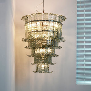 Aurora Lustre Cascade Verre Murano Vintage