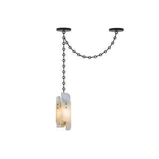 Cascading Chain Cluster Chandelier-Neutral Decor