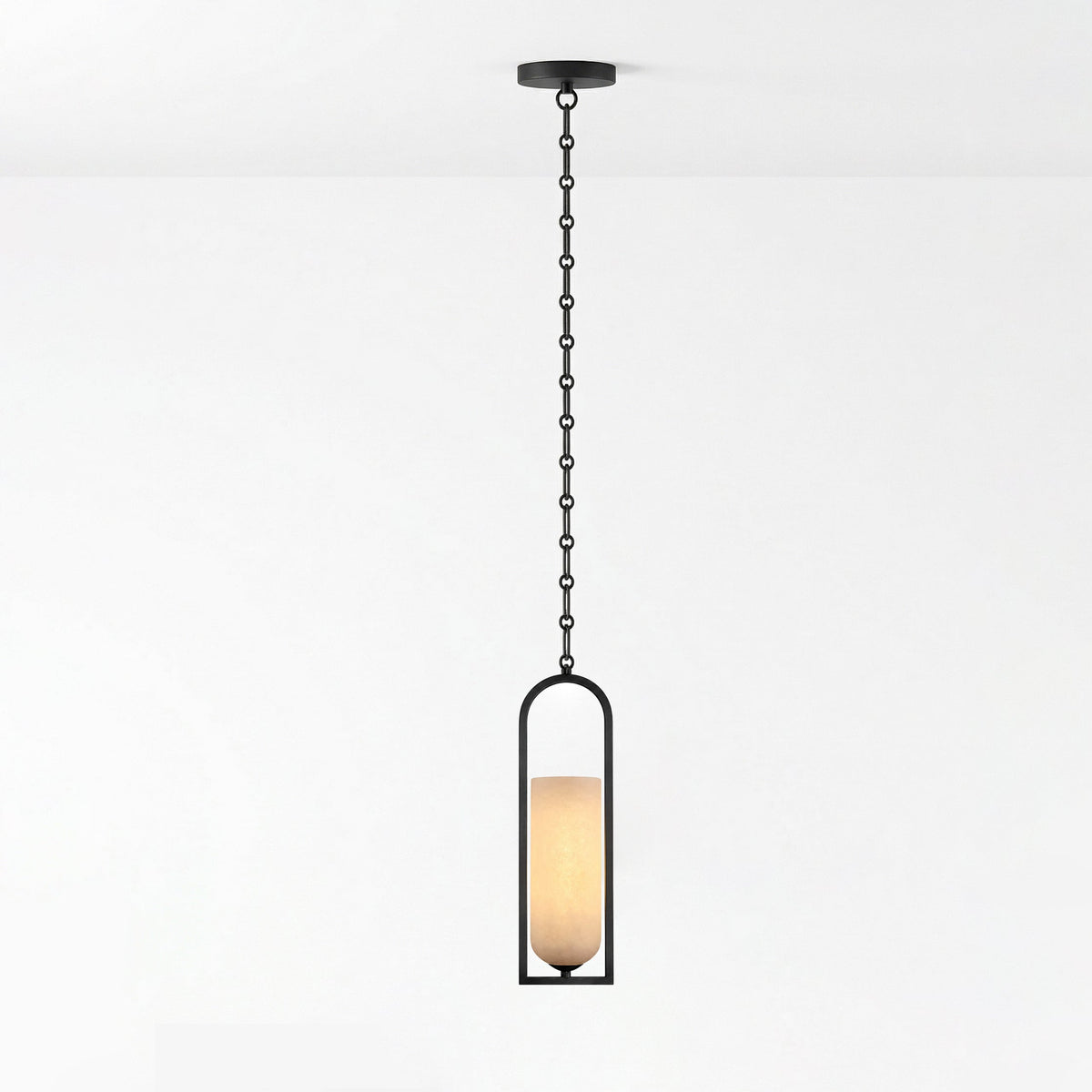 Cascading Chain Lantern Chandelier-Neutral Decor