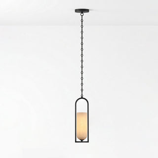 Cascading Chain Lantern Chandelier-Neutral Decor