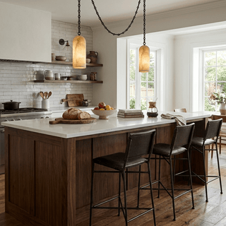 Cascading Chain Capsule Chandelier-Neutral Decor