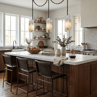 Cascading Chain Cluster Chandelier-Neutral Decor