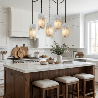 Cascading Chain Cluster Chandelier-Neutral Decor