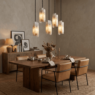 Cascading Chain Cluster Chandelier-Neutral Decor
