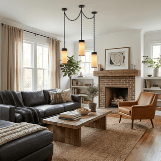 Cascading Chain Cylinder Chandelier-Neutral Decor