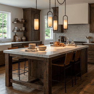 Cascading Chain Lantern Chandelier-Neutral Decor