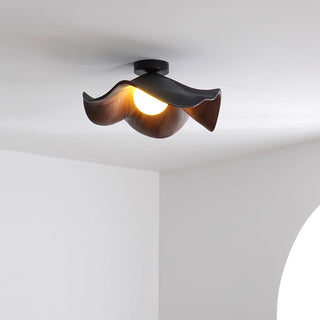 Lanoe Plafonnier Noir Bois