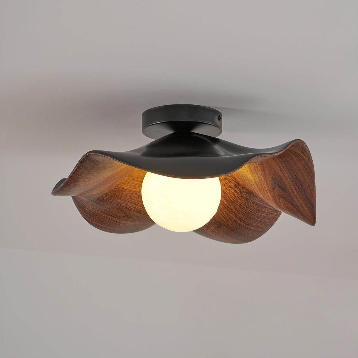 Lanoe Plafonnier Noir Bois