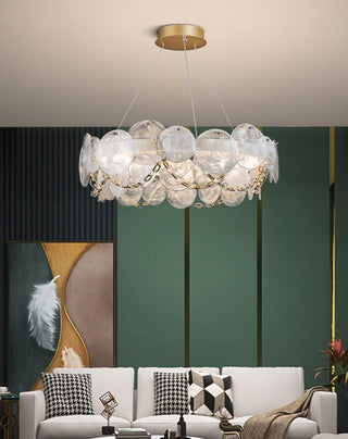 Ruby Lustre en Verre Luxe