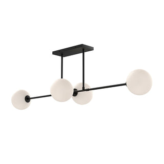 Glint Suspension Linéaire en Métal et Verre Mid-Century